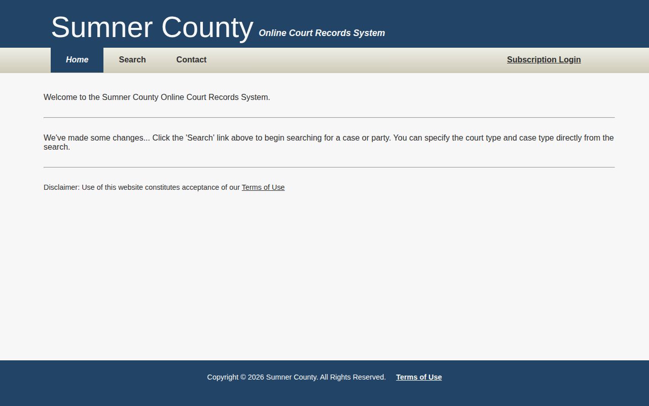 Sumner County released inmate court record search