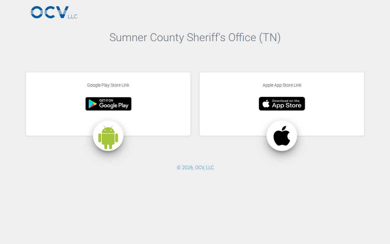 Sumner County 24-hour release records access through the official Sheriff app